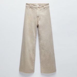 Zara Marine Straight Jeans in Stone